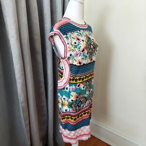 Floral Multicolor Women's  Brunch Dress